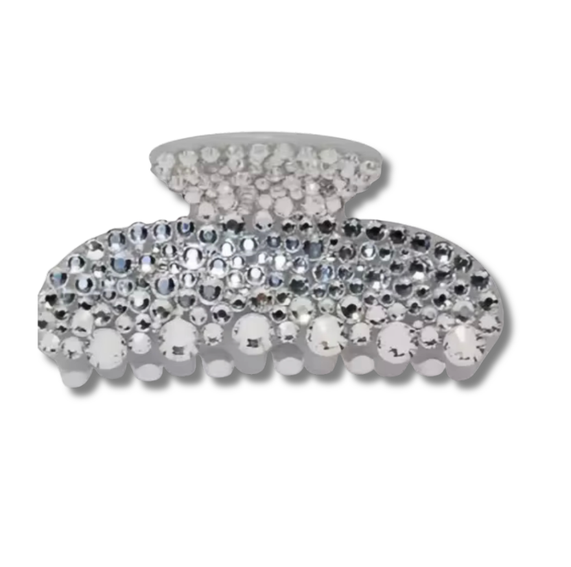 RHINESTONE CRYSTAL STATEMENT CLAW HAIR CLIP