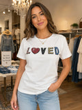 LOVED Embellished T-shirt - White