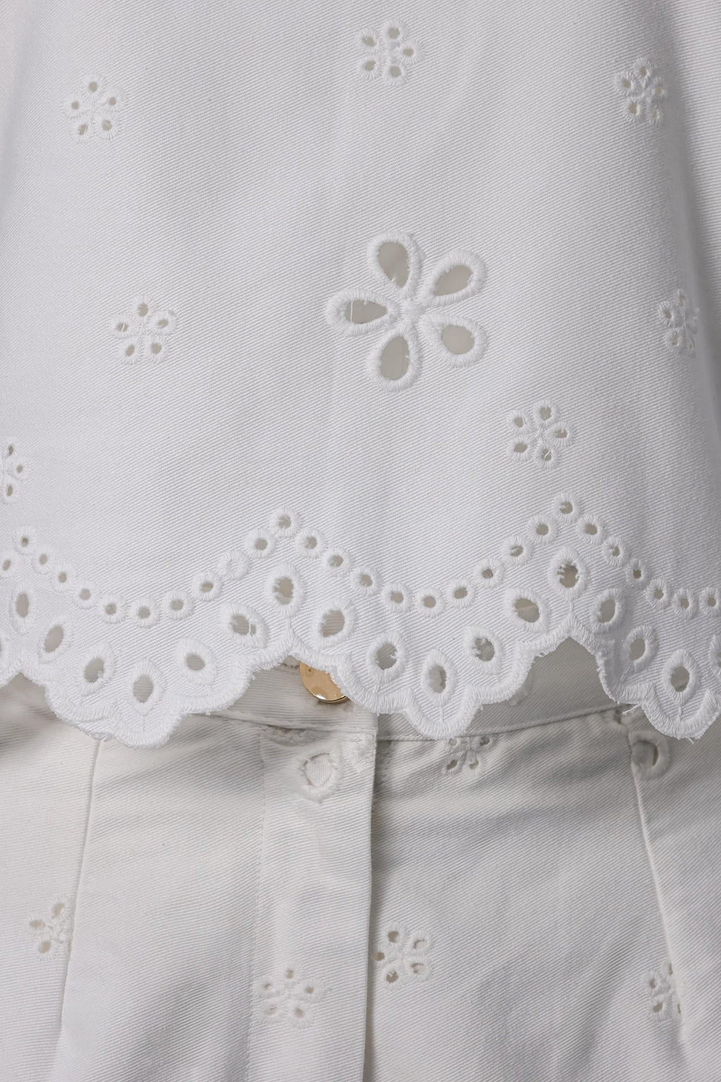Matching Jean Pant Set: White