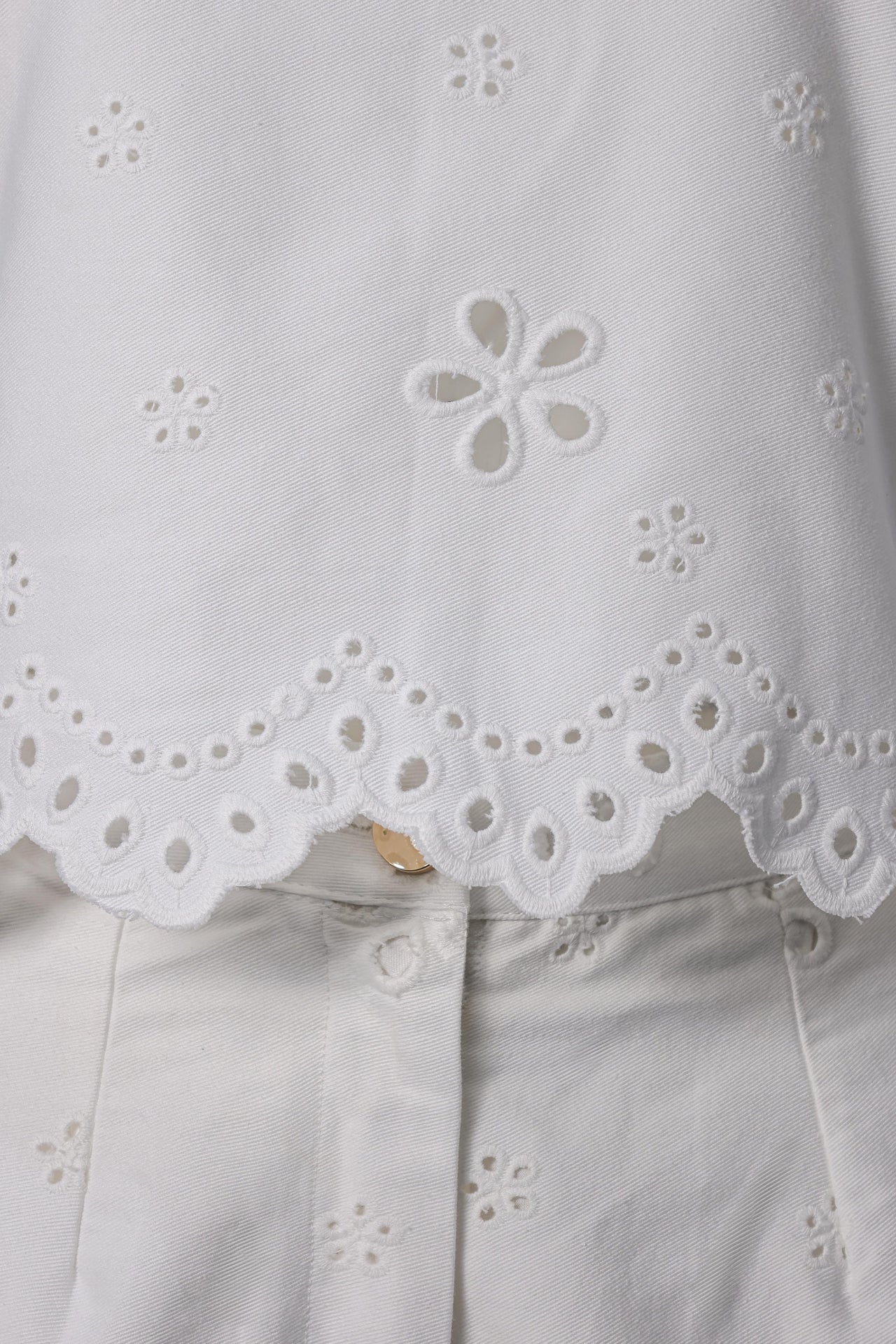 Matching Jean Pant Set: White
